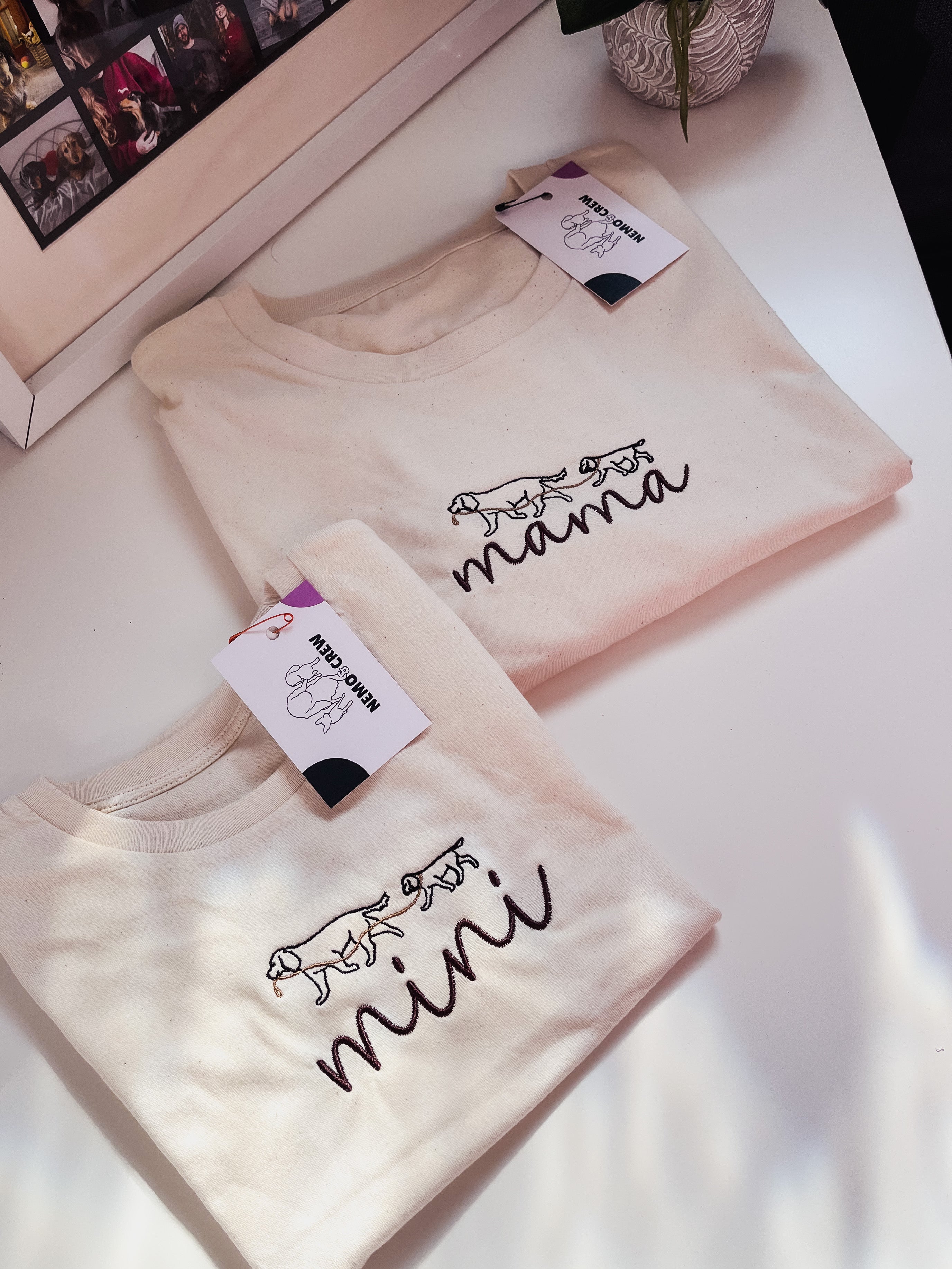 Mama & Mini Collection Natural Organic Cotton Tee (Any Breed)