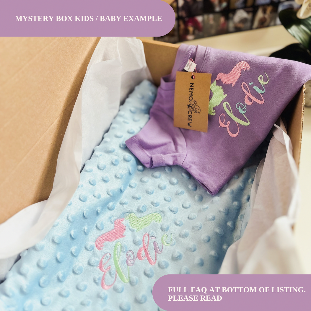 Unisex Kids / Babies Mystery Box - Custom Embroidery
